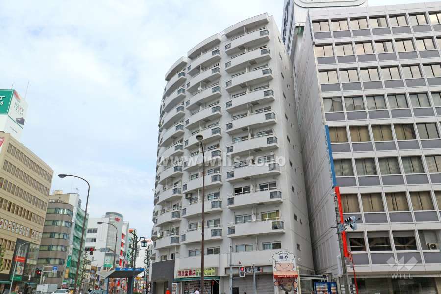 チサンマンション上前津の外観（南側から）