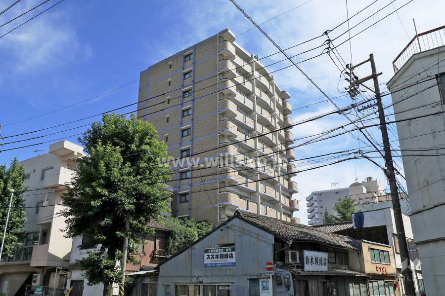 ハートヒルズ東別院の外観（南西側から）