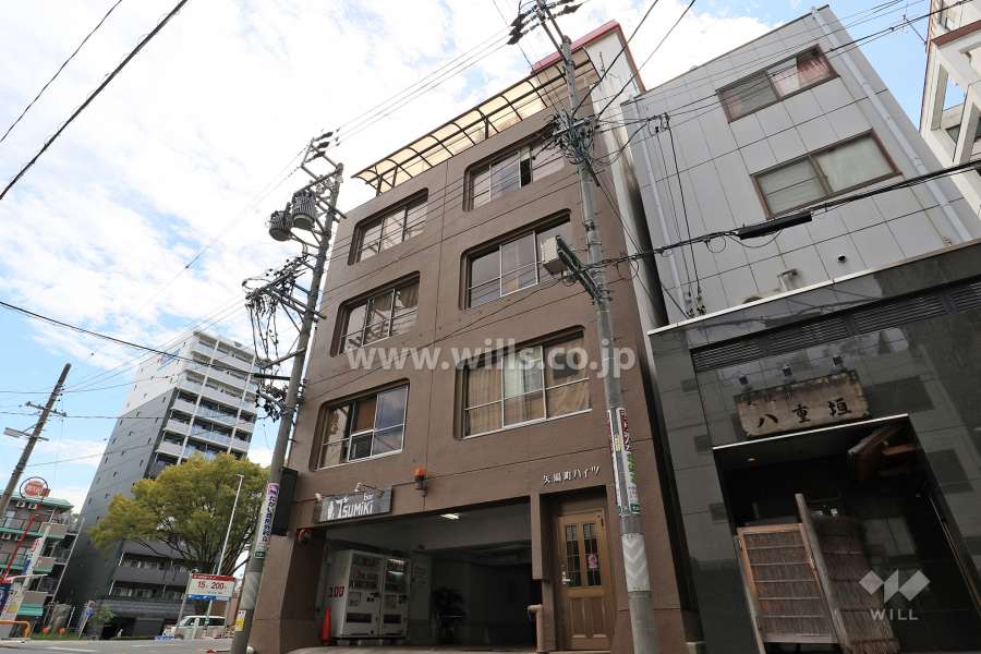 矢場町ハイツの外観（北西側から）