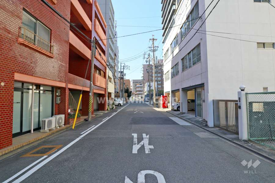 敷地北側の前面道路（東側から）