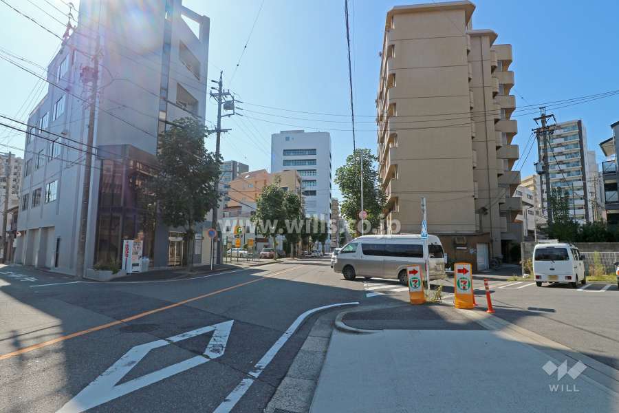 敷地南側の前面道路（東側から）