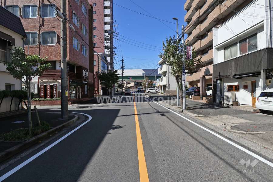 敷地南側の前面道路（東側から）