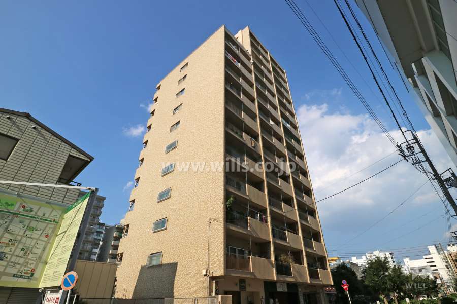 ライオンズマンション大須の外観（南西側から）
