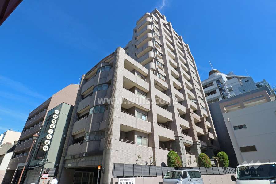 ライオンズシティ栄の外観（南西側から）