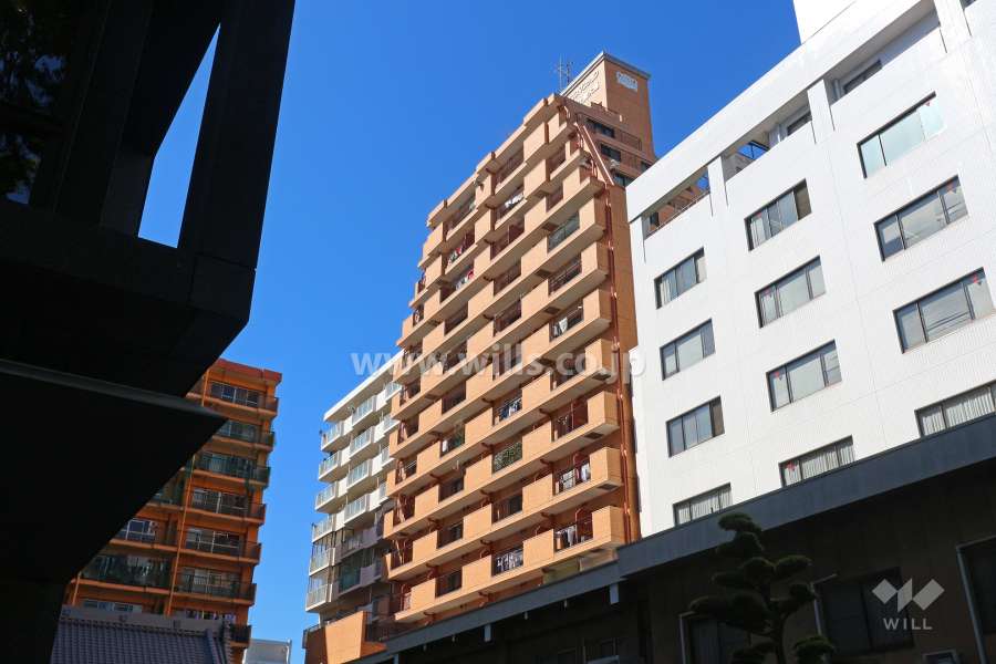 ライオンズマンショングリーン久屋大通の外観（南東側から）