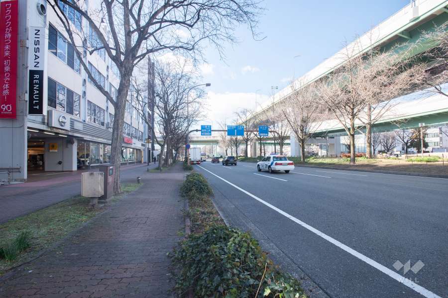 敷地北側の前面道路（東側から）