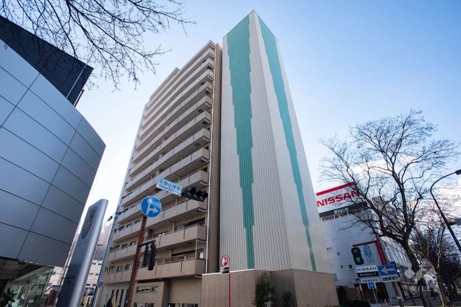 ライオンズシティ千代田の外観（北東側から）