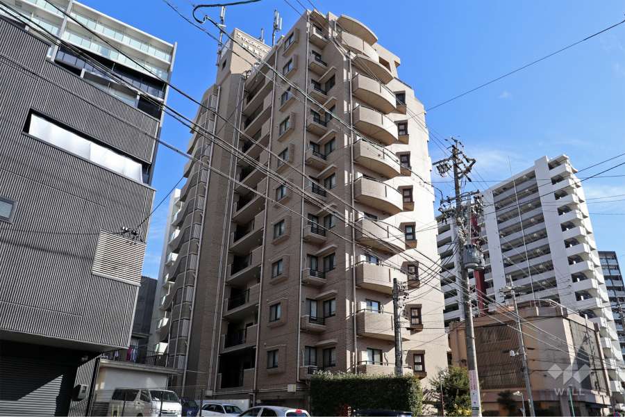 ライオンズマンション鶴舞第3の外観（北西側から）