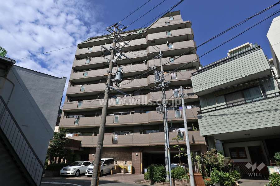 ライオンズマンション鶴舞第5の外観（南東側から）