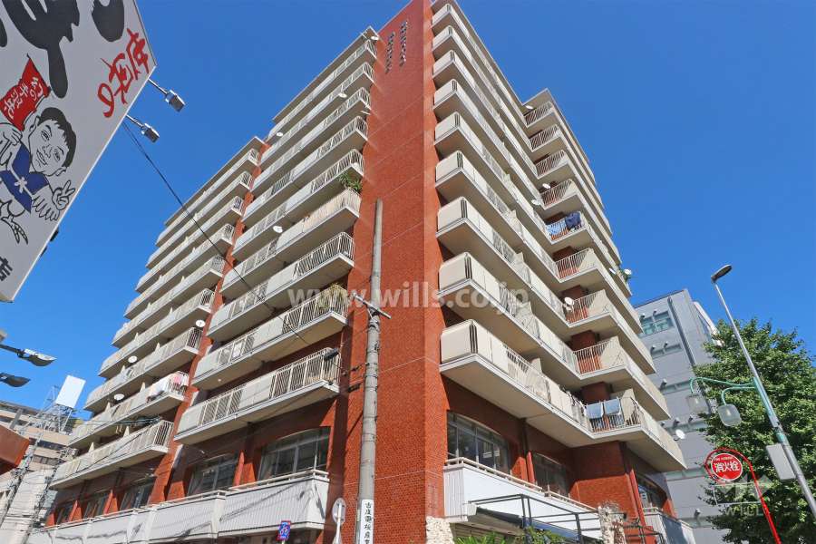 新栄シティハイツの外観（北西側から）