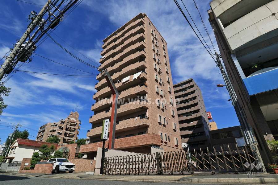 グランドメゾン東別院の外観（南東側から）