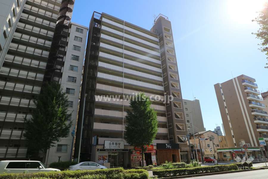 新栄町ハイツの外観（北東側から）