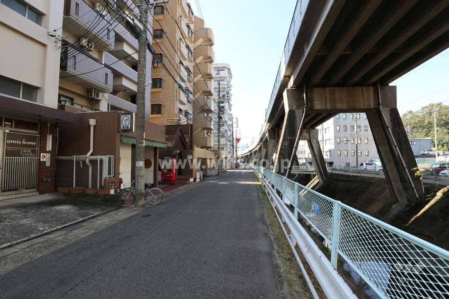 敷地北側の前面道路