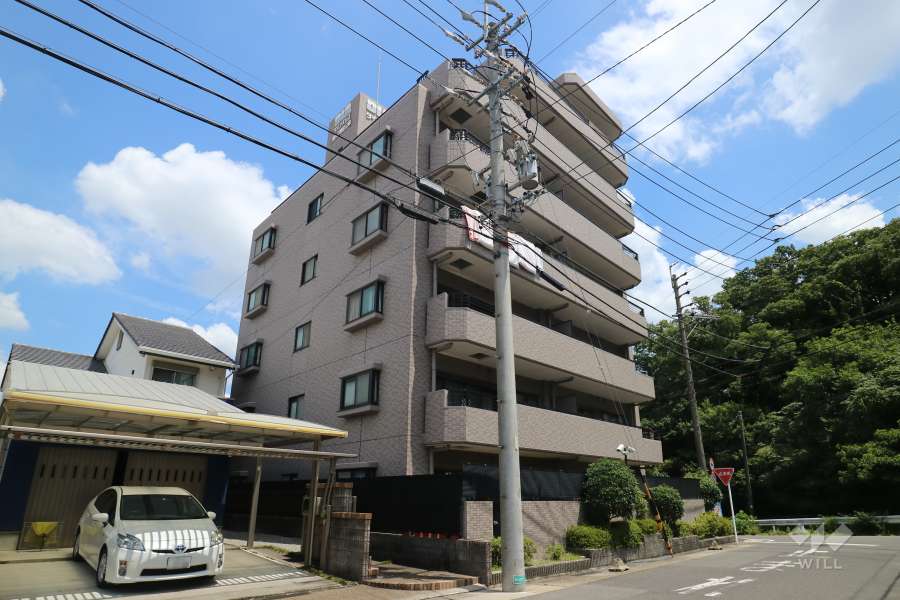 ダイアパレス藤ヶ丘明徳公園の外観（南西側から）