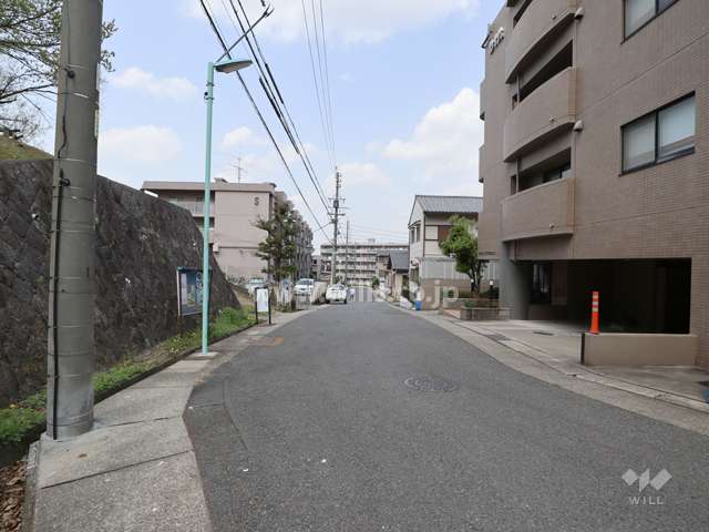 西側前面道路(南側から)