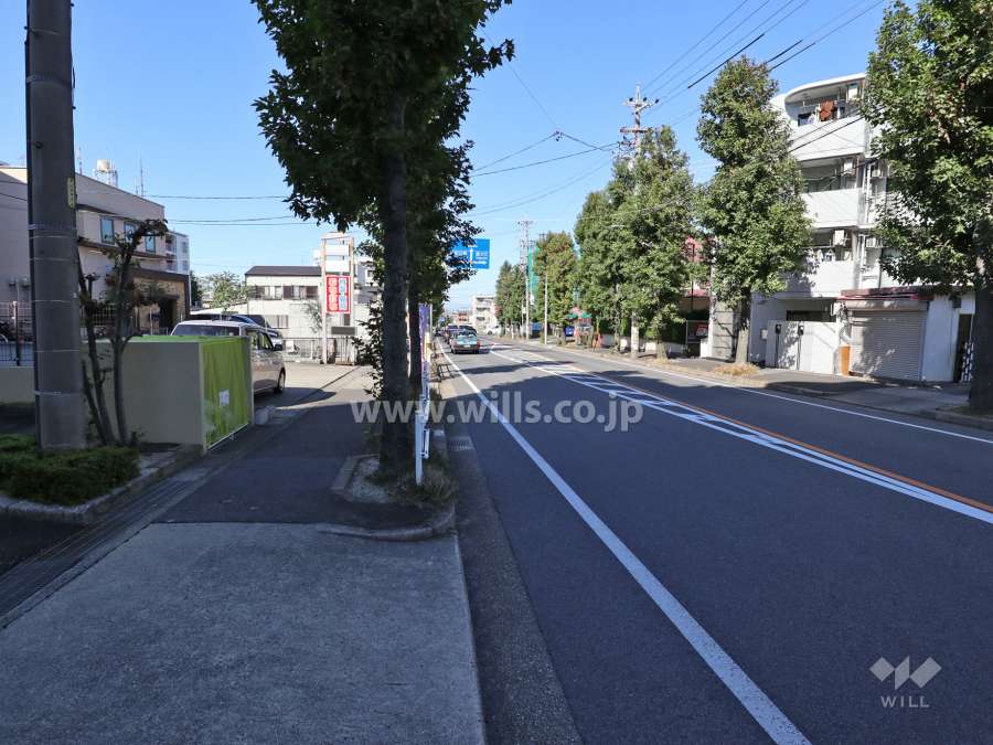 敷地北側前面道路