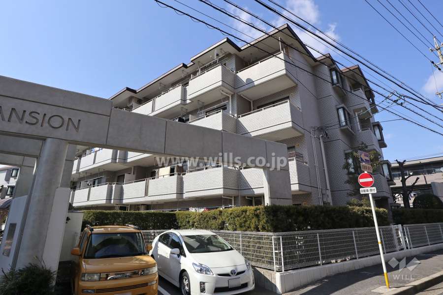 上社パークマンションD棟の外観（南東側から）