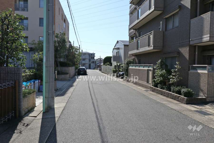 敷地東側の前面道路