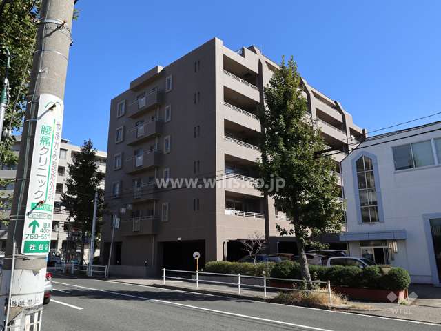 藤和シティホームズ社台の外観(南西方向から)