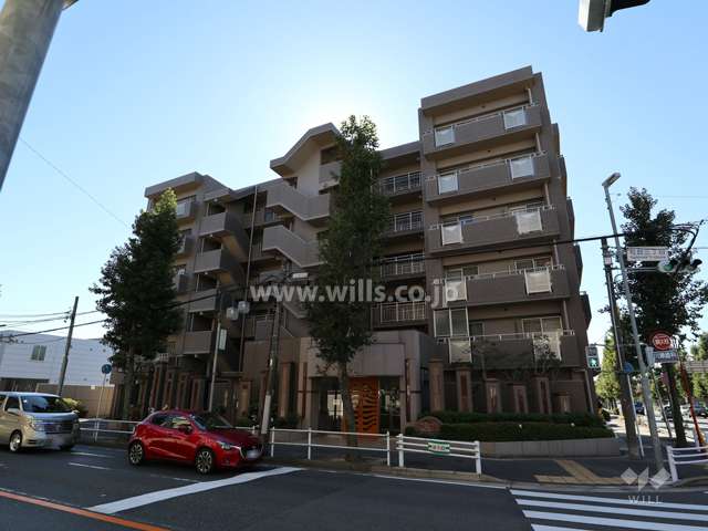 藤和シティホームズ社台の外観(北西方向から)