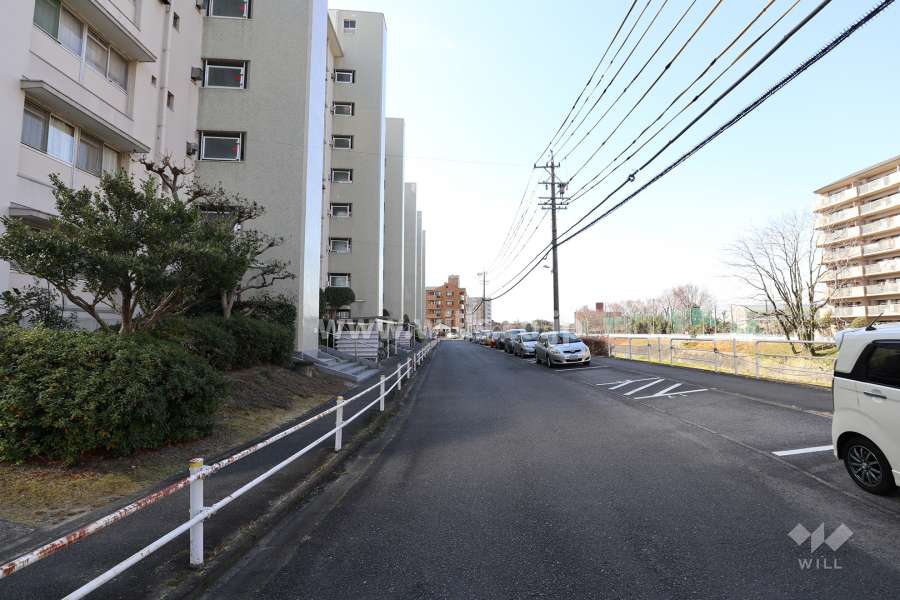 敷地北側の前面道路（東側から）