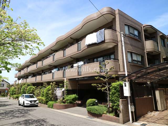 ライオンズマンション大針の外観（南東側から）