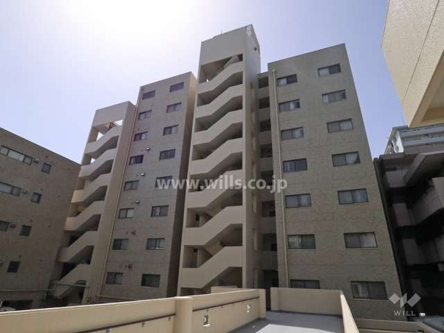 ライオンズマンション虹ヶ丘（A棟）の外観（北西側から）