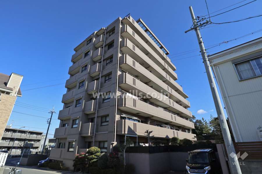 ライオンズマンション猪子石原の外観（南西側から）