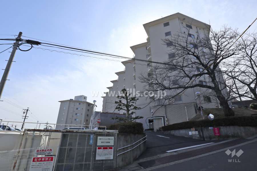 日車マンション平和ヶ丘の外観（北側から）