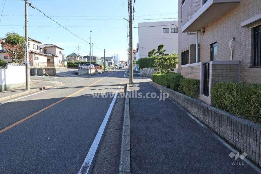 敷地東側前面道路