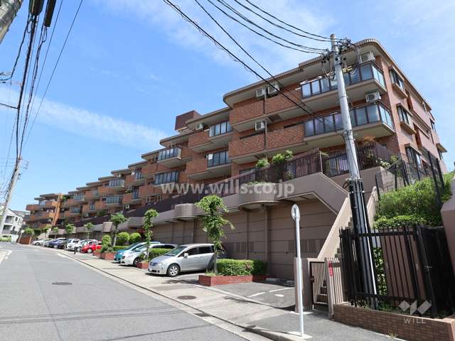 三井一社ハイツの外観(南西側から)