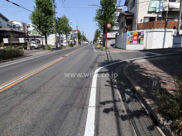 敷地南西側の前面道路