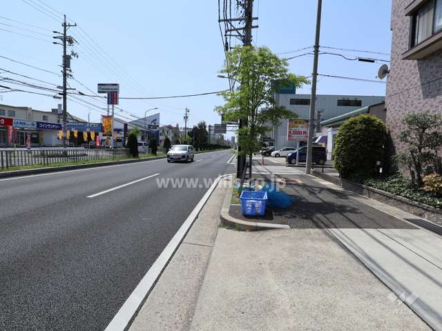 敷地南東側の前面道路
