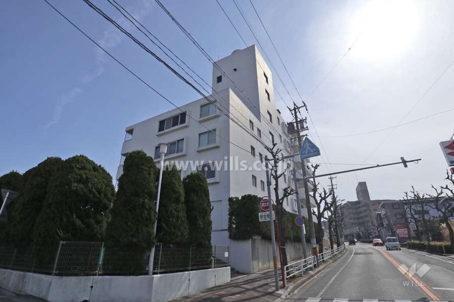 平和ヶ丘サンハイツの外観（北西側から）