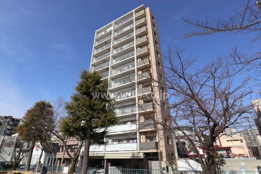 プラウド藤が丘の外観（南東側から）