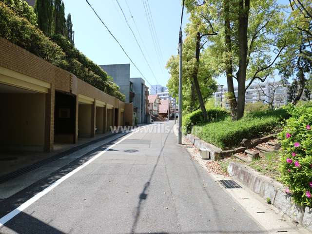 敷地北側の前面道路