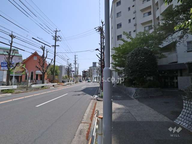 敷地東側の前面道路