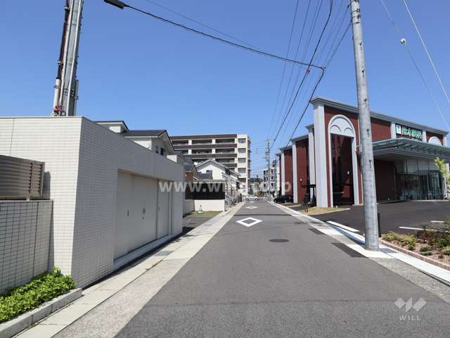 敷地の北東面道路（南東側から）