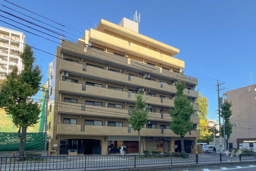 ロイヤルシャトー虹ヶ丘の外観（南西側から）