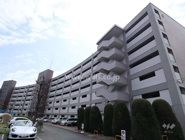 上社北住宅2号棟の外観(北西側から)