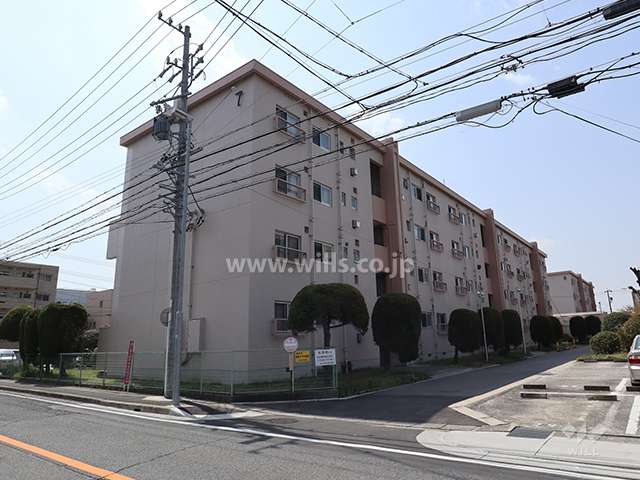 猪子石南住宅7号棟の外観(北東側から)