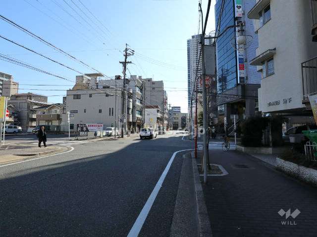 敷地北側前面道路