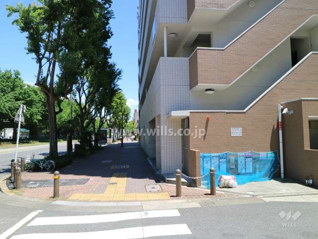 敷地北側前面道路
