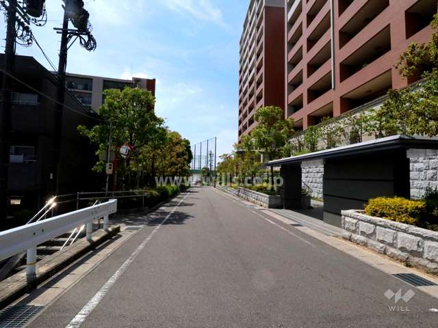 敷地南側の前面道路