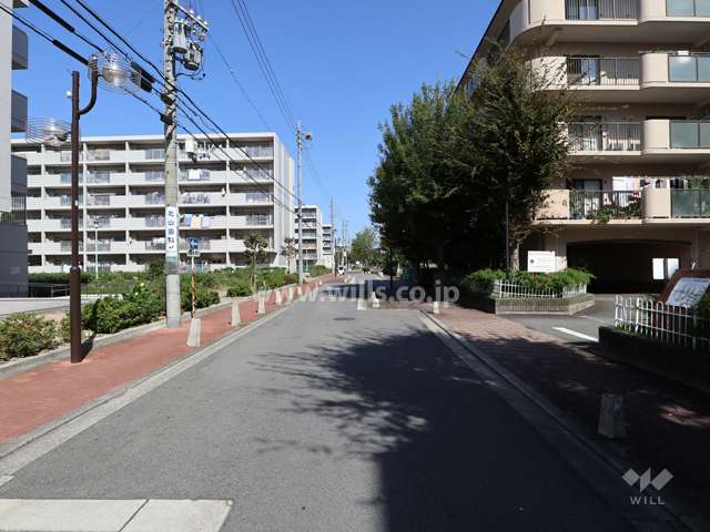 敷地西側前面道路