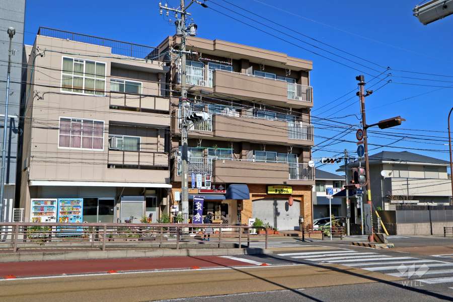 ユニーブル茶屋ヶ坂の外観（南西側から）