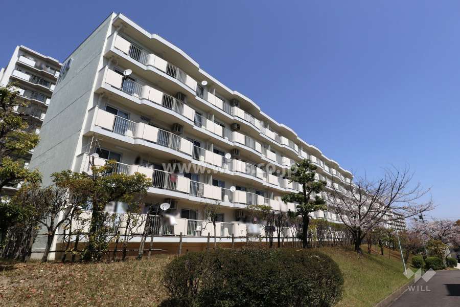 千代が丘団地110号棟の外観（南西側から）
