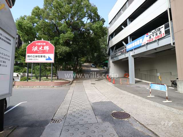 敷地に続く道