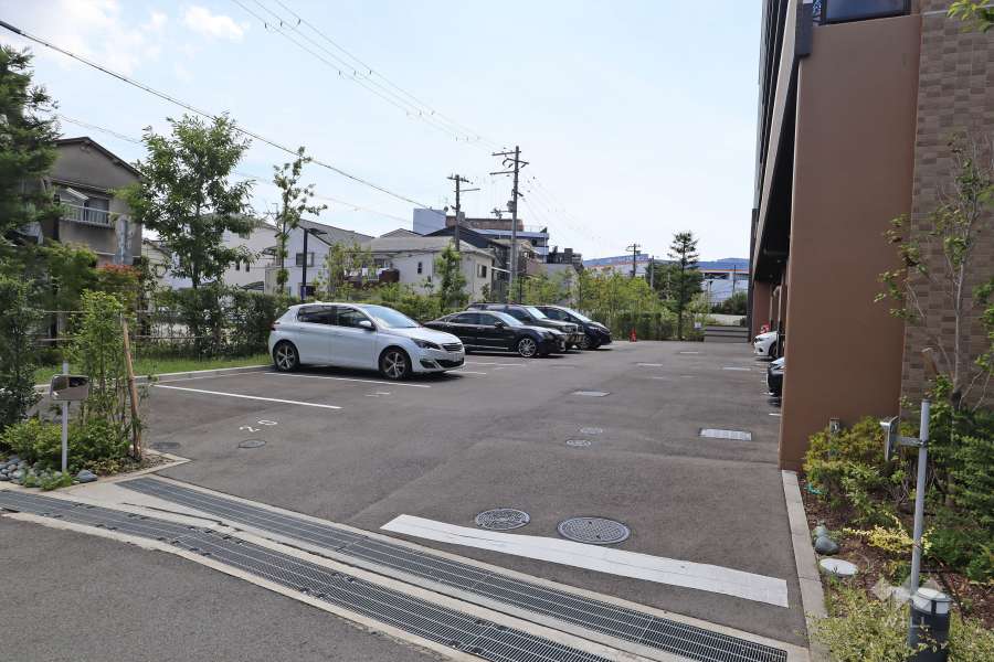 駐車場の出入口