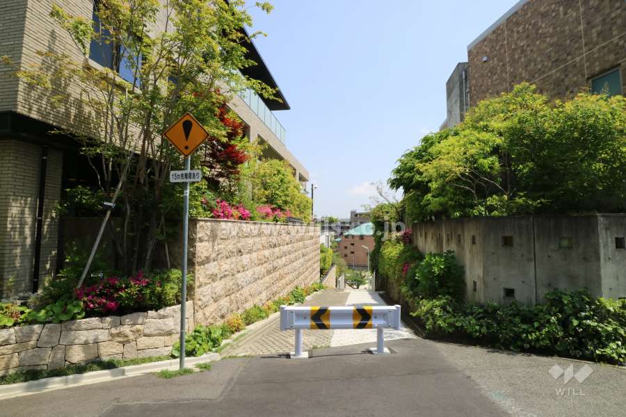 敷地南側の前面道路（階段）